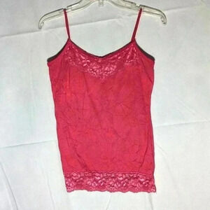 Maurice's pink spaghetti strap shell in pink sz S